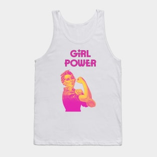 Girl power - We can do it feminist quote (pink) Tank Top